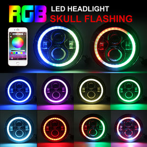 Phares à LED Renegade Srt8 Faros Phare <span class=keywords><strong>de</strong></span> voiture 5x7 4x6 7 pouces Phare à LED pour Jeep Rubicon Jl Jk 7 pouces 2012 - Product Image 3