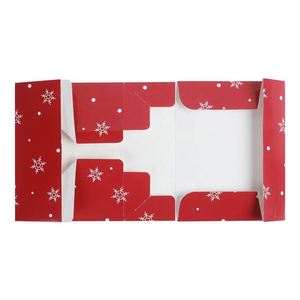 Caja de Cartulina para Regalos FX, Caja Misteriosa Navideña Personalizada, Linda Caja Roja Plegable para Regalos - Product Image 6