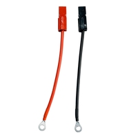 Kit de câbles de batterie audio pour voiture avec porte-fusible - Câble d'alimentation rouge et noir pour l'installation d'un amplificateur et d'un caisson de basses - Amélioration 12V pour véhicule