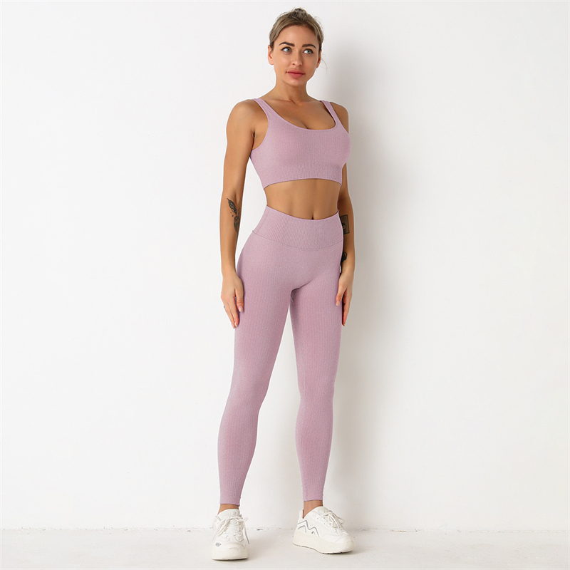 New Fashion Modern Breathable Workout Clothing Women Active Wear  Yoga Pants  BRA  9 colors Hot Sale