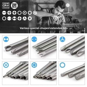 50PCS <b>Screwdriver</b> <b>Bit</b> <b>Set</b> Long Magnetic <b>Bits</b> Slot Hex U Type Security for Power Drill 50-piece <b>Set</b> Extended <b>Bit</b> Screwdr - Product Image 4