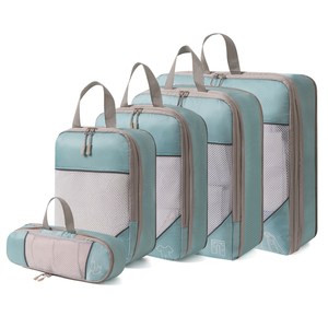 Tùy Chỉnh Công Suất Lớn Du Lịch Lưu Trữ Gói 6-Mảnh Thiết Lập Dây Kéo Du Lịch Đóng Gói Khối Hành Lý - Product Image 6