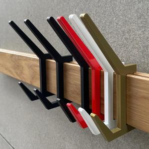 <span class=keywords><strong>Appendiabiti</strong></span> da Parete Pieghevole in Metallo, Ganci Nascosti Richiudibili, Organizzatore per Ingresso e Soggiorno, Arredo Casa <span class=keywords><strong>Moderno</strong></span> - Product Image 1
