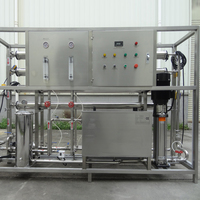 Système de traitement de l'eau UV industriel avec pompe, moteur PLC, EDI 2000LPH, station de traitement de l'eau RO