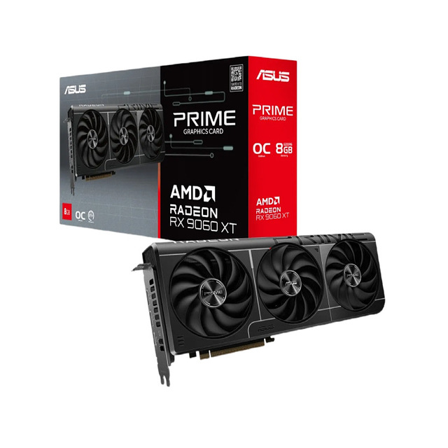 New ASU Prime RX 9070 XT MXM OC16G GDDR6 14000MHz Workstation Dual Ball Fan Bearings Dual BIOS GPU Guard PCIe 5.0 Graphics Card