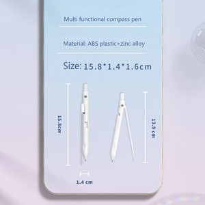 Compasso Metallico Multifunzione 4-in-1 - Strumento Professionale per Geometria e Disegno Tecnico per Studenti di Ingegneria, Architetti e Lezioni di Matematica - Product Image 5