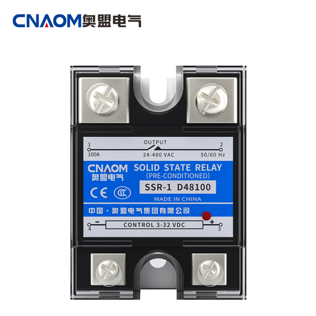 SSR-100DA Solid-state Relay DC Control AC Relay 3-32VDC Output Classic Model Noise Free