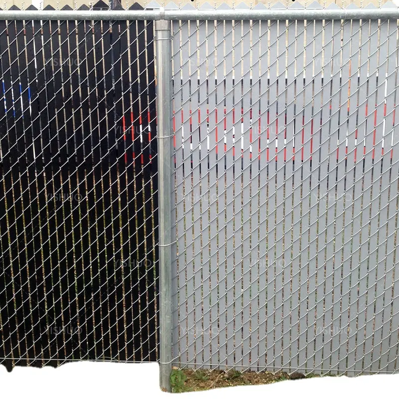 Vendita calda verticale anti-uv Privacy recinzione da giardino doghe UPVC per recinzione a catena