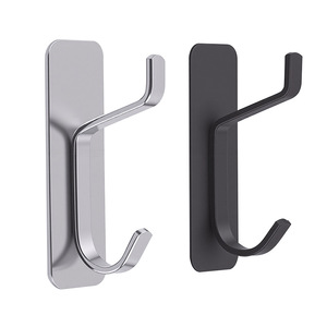 Left Steel Stainless Steel Wall Mount Coat <b>Hook</b> Rectangle Minimalist Durable Bathroom <b>Kitchen</b> Door <b>Hook</b> Single <b>Hook</b> - Product Image 2