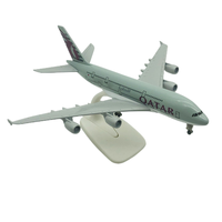 A380 Qatar airline modèle d'avion 20cm alliage de Zinc Logo personnalisé modèle d'avion 1: avion 200 modèle d'avion moulé sous pression