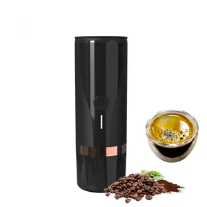 Hoge Kwaliteit PCM00 Draagbare Mini Zwarte Elektrische Koffie Machine Handheld Espresso Koffiezetapparaat Voor Reizen Outdoor Home