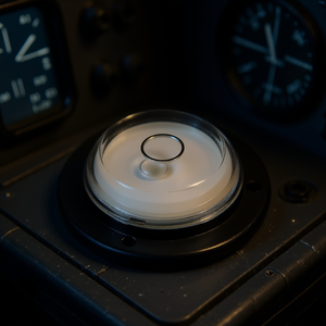 Frasco Circular para Aviones de 50 mm de Diámetro con Base de Goma Negra y Cara de Vidrio Transparente - Product Image 3