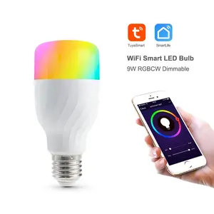 2023 Beliebte Tuya Smart WiFi RGBW LED-Lampe Arbeiten mit Unterstützung Alexa/Google Assistance PST-JL02