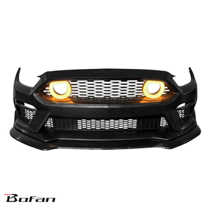 Pare-chocs avant de voiture de style <span class=keywords><strong>Mach1</strong></span> de haute qualité, lèvre avant, diffuseur arrière, jupe latérale avec lumière de calandre pour Ford <span class=keywords><strong>Mustang</strong></span> - Product Image 4