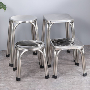 Stainless Steel <b>Stool</b> Round And Square Durable Commercial Outdoor Indoor Use Adult Elderly <b>Dining</b> Laboratory Workshop Chair - Product Image 1