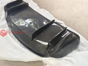 Kit de corps de lèvre de pare-chocs de spoiler arrière en Fiber de carbone véritable de Style RZ d'usine pour Tesla Model <span class=keywords><strong>X</strong></span> comprend un diffuseur arrière - Product Image 6