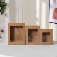 Boîtes cadeaux en carton kraft blanc rectangulaires avec fenêtre, impression de luxe, prix compétitif, pour bougies