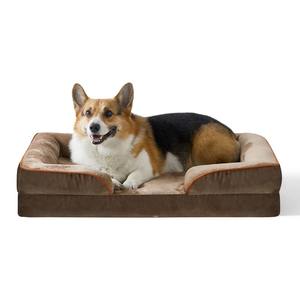 Nachbau mittelgroß extragroß Schaumsofa abnehmbare waschbare Abdeckung wasserdichte Futterung rutschfester Boden Couch orthopädisches Hundebett - Product Image 1