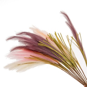 Fausses fleurs Super Star bon marché, roseaux artificiels <span class=keywords><strong>de</strong></span> couleur violette, <span class=keywords><strong>herbe</strong></span> <span class=keywords><strong>de</strong></span> <span class=keywords><strong>pampa</strong></span> pour <span class=keywords><strong>la</strong></span> décoration <span class=keywords><strong>de</strong></span> mariage, L-315 - Product Image 2