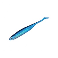 WZ 3" Flash-J Shad Leurre souple en plastique pour la pêche en mer, vente en gros, leurre de pêche personnalisé avec paillettes brillantes intégrées