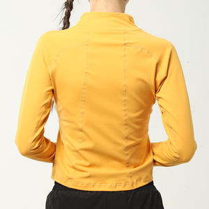 <span class=keywords><strong>Blazer</strong></span> moulant décontracté à col montant pour femmes Vêtements de fitness Manteau de sport à manches longues à séchage rapide pour femmes - Product Image 5