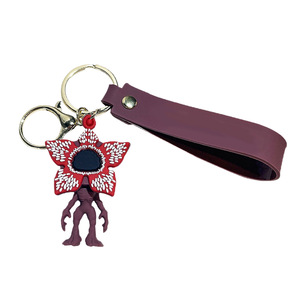 Nuevo Llavero de Mosquetón Bordado de Tela de Anime, Colgante Hecho a Mano, Muñeco de Eleven y <span class=keywords><strong>Dustin</strong></span> de la Serie <span class=keywords><strong>Stranger</strong></span> <span class=keywords><strong>Things</strong></span> para Fans - Product Image 3