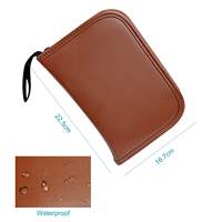 Ensemble cadeau de golf de haute qualité, pochette portable, ensemble d'accessoires de golf, balles, marqueur de score, télémètre, outil de réparation de divots, étui en cuir de haute qualité