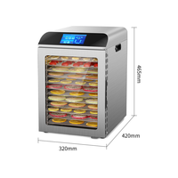 80 livres Séchoir à salami fonction fumée Séchoir à saucisses fumées en acier inoxydable rotatif commercial entièrement automatique