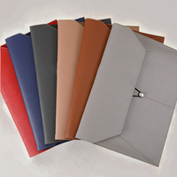NEXXGEN - Carpeta de Piel Sintética Moderna y Elegante para Documentos A4, Gran Capacidad, Impermeable, con Múltiples Ranuras, Cierre de Cuerda Elástica