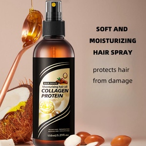 Spray do melhor óleo essencial reparador de colágeno para melhorar o cabelo danificado Organic Salon Herbal Medicine para tratar o cabelo Serum - Product Image 1