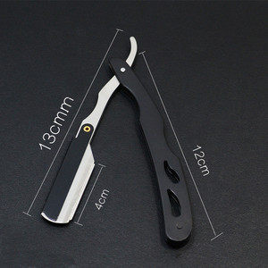 Tay Cầm Dao Cạo Cạnh Thẳng Không Niken Cho Thợ Cắt Tóc Cổ Điển Làm Theo Yêu Cầu Dao Cạo Râu Cong Bằng Thép Không Gỉ - Product Image 3