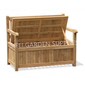 <strong>Garden</strong> <strong>Wooden</strong> <strong>Storage</strong> <strong>Bench</strong> Patio Long <strong>Bench</strong> <strong>With</strong> <strong>Storage</strong> - Product Image 3