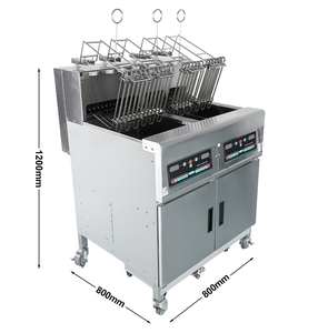 Friggitrice Elettrica Commerciale Completamente Automatica da 28L con Sollevamento Automatico e Filtro dell'Olio per Fish and Chips - Product Image 6