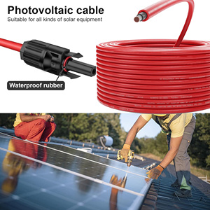 PV1-F năng lượng mặt trời Cáp 6mm ² TUV chứng nhận 1.8kv DC hệ thống quang điện dây halogen-miễn Phí Đồng - Product Image 6