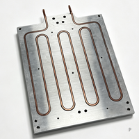 Plaque de refroidissement liquide à tubes intégrés, brasage sous vide, soudage par agitation à friction, pour équipement laser de stockage d'énergie