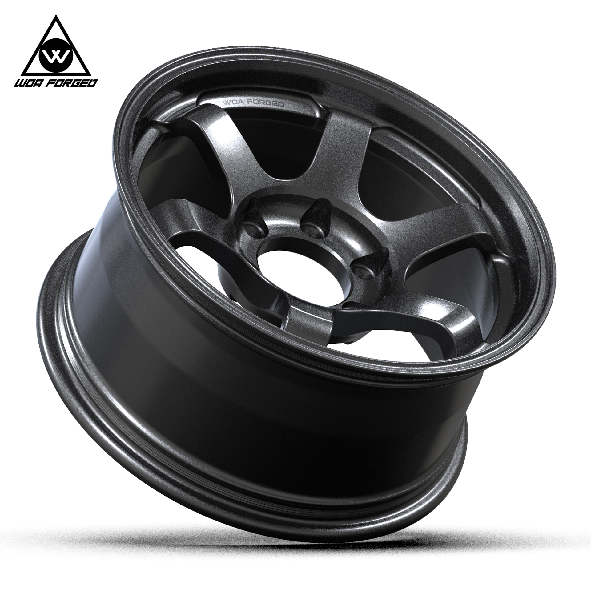 Black TE37 Deep Lip 17 Inch Wheels for Suzuki Jimny & LADA NIVA
