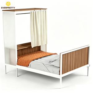 <span class=keywords><strong>Lit</strong></span> de dortoir scolaire, taille Queen, cadre en métal, design contemporain, <span class=keywords><strong>lit</strong></span> de rangement pour hôpital et appartement avec garantie de 5 ans - Product Image 3