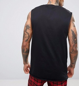 Fabricación de Camisetas sin Mangas de Algodón 100%, Tejidas, Casuales, Transpirables, de Talla Grande, Estilo Hip Hop, Personalizadas - Product Image 3