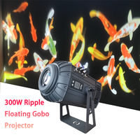 Nebula 300W LED Dynamic Flower Fish Imagen Escena Zoom Water Wave Floating Light Gobo Proyector