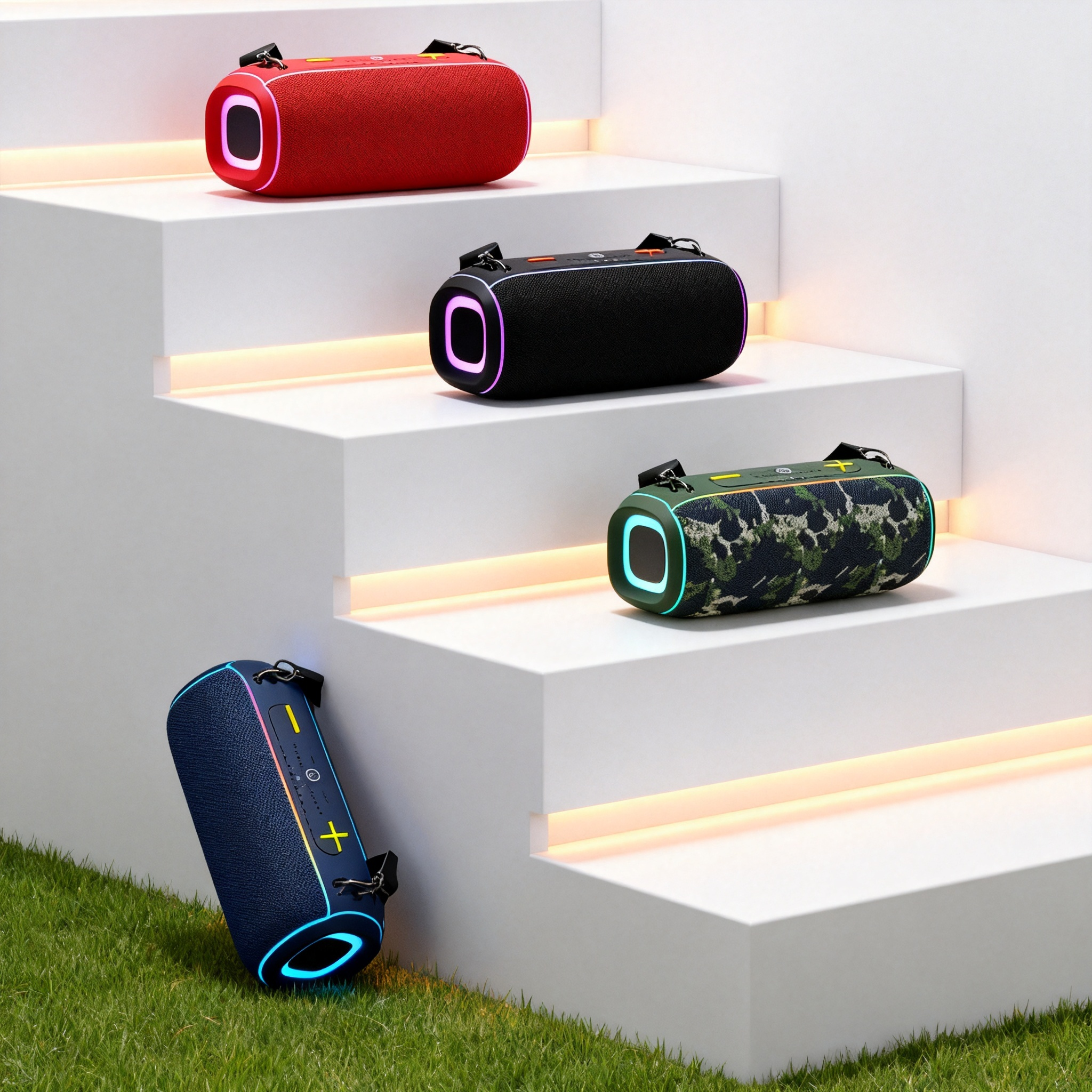 Shoulder Strap Portable Wireless Drum  Speaker High Power Heavy Bass Waterproof FM Support Custom Logo Sticker · image 3