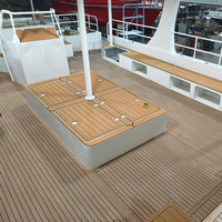 Plancher de pont de bateau en PVC personnalisé, revêtement de pont de yacht, revêtement de pont extérieur en teck synthétique