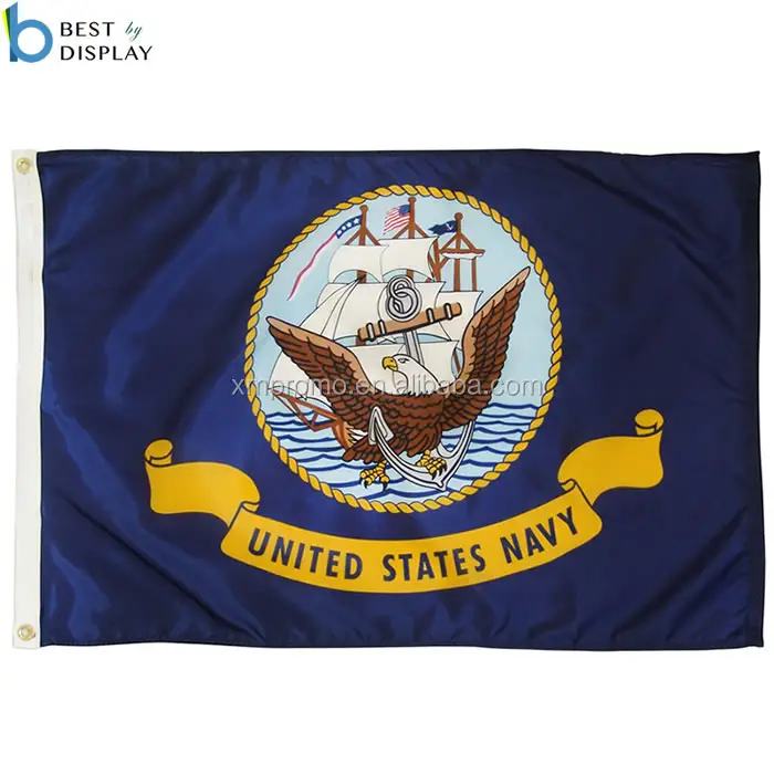Bandiera <span class=keywords><strong>USMC</strong></span> della marina militare in poliestere stampato 3 x5ft con occhielli in metallo