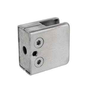 Pince en verre mobile semi-circulaire F-2051 raccords de serrage pour panneau de verre à finition BS plate - Product Image 1