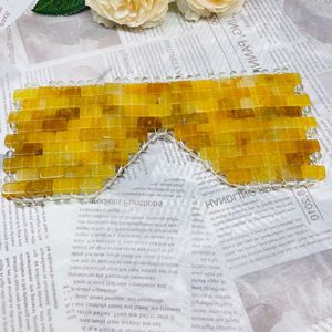 Wholesale Best Quality 100% Natural Crystal <strong>Jade</strong> <strong>Stone</strong> Eye Mask Eye Cover Facial Care Tools Black Obsidian Rose Quartz Eye Mask - Product Image 6