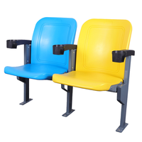 Sièges de stade inclinables avec porte-gobelets personnalisés, chaises pliantes en plastique