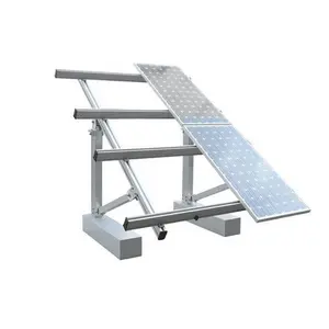 用于地板太阳能电池板固定的定制铝制安装支架结构