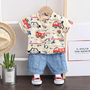 Ropa Infantil al por Mayor de Alta Calidad, Conjuntos de Ropa para Niños, Camisetas con Diseño de Autos y Jeans para Niños - Product Image 2