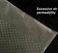Sacs en plastique transparents micro-perforés jetables de qualité alimentaire personnalisés CPP Wicket Bags, thermoscellables