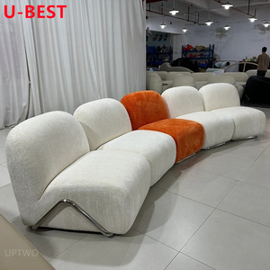 Canapé modulaire en tissu U-best <span class=keywords><strong>Tacchini</strong></span> Victoria, style italien minimaliste, style antique moyen, canapé incurvé - Product Image 3