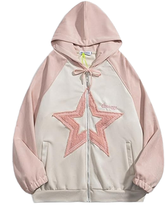 Sweat à capuche zippé surdimensionné de qualité supérieure avec logo personnalisé, en molleton polyester/coton, broderie chenille, unisexe, grandes tailles - Product Image 2